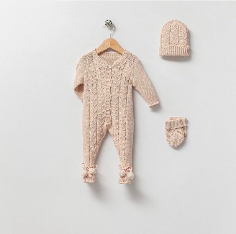 طقم حديث ولاده ٣ قطع قطن طبيعي🪡