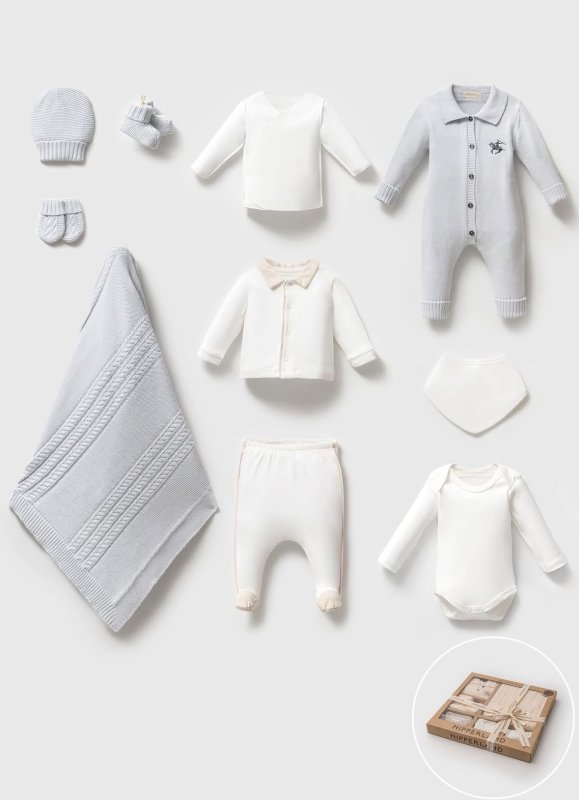 طقم حديث ولادة قطن غزل 🪡