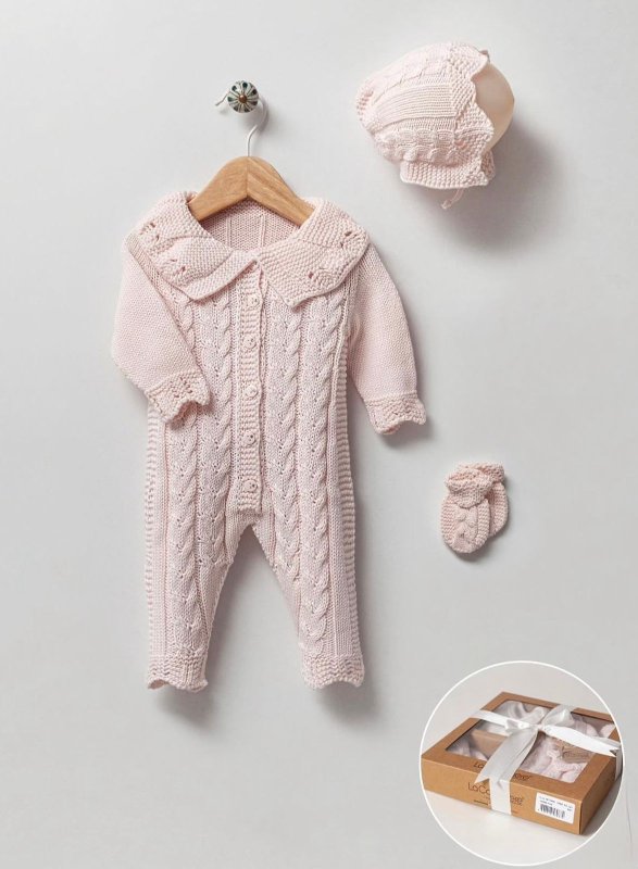 طقم حديث ولاده ٣ قطع قطن طبيعي🪡