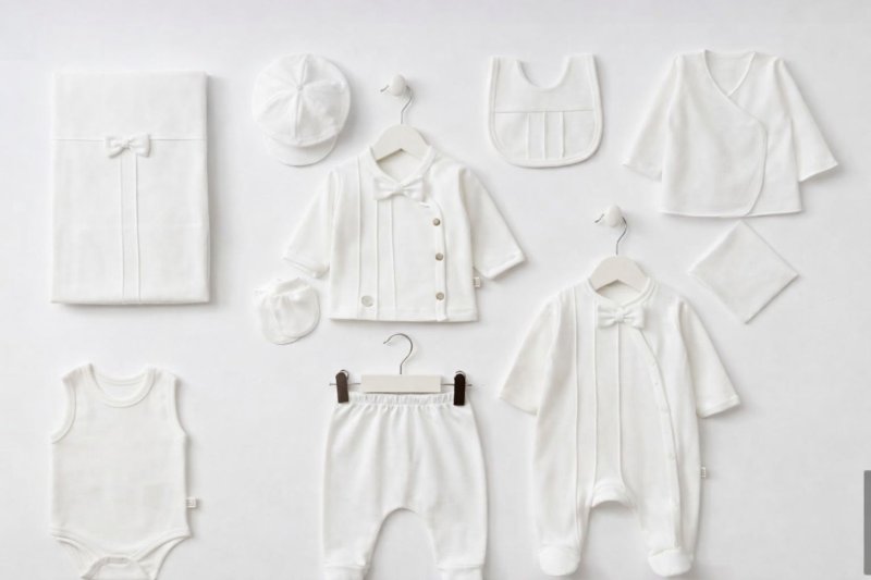 طقم حديث ولاده ١٠ قطع قطن طبيعي 🪡