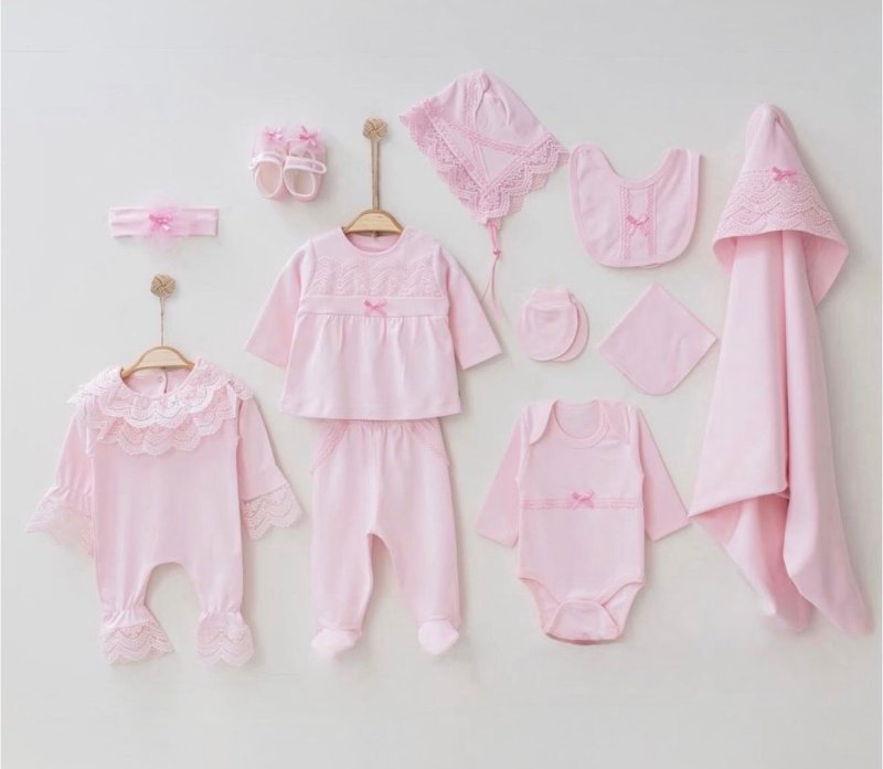 طقم حديث ولاده ١٠ قطع قطن طبيعي 🪡