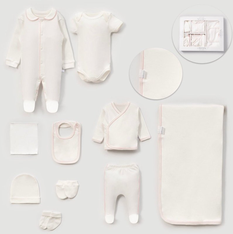 طقم حديث ولاده ١٠ قطع قطن طبيعي🪡
