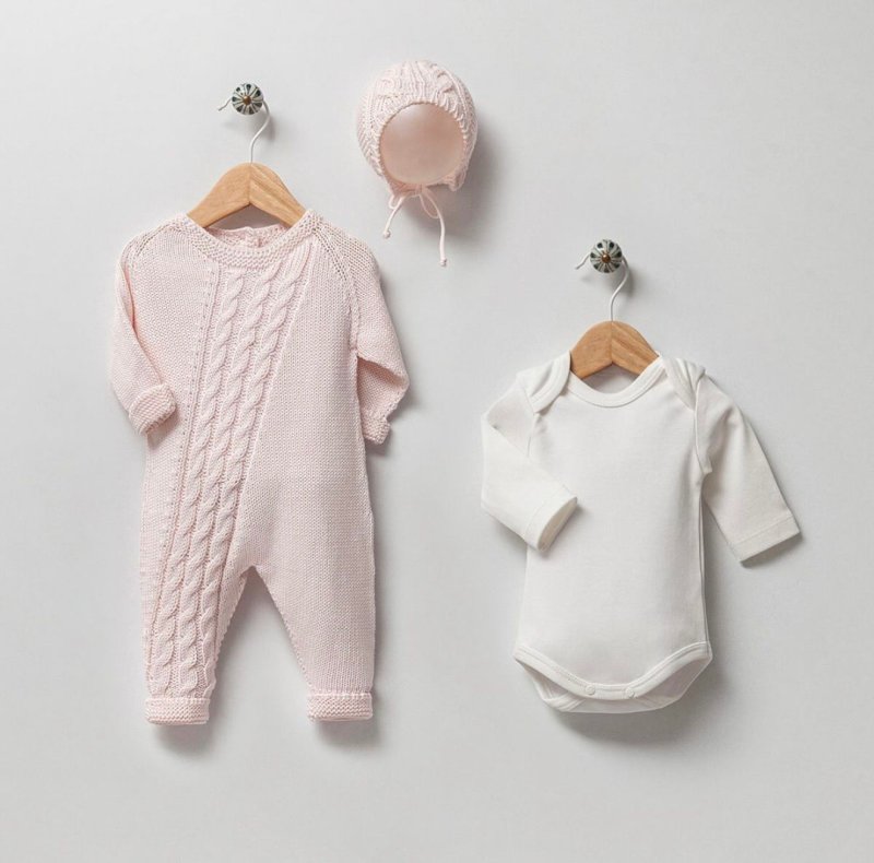 طقم حديث ولاده ٣ قطع قطن طبيعي🪡