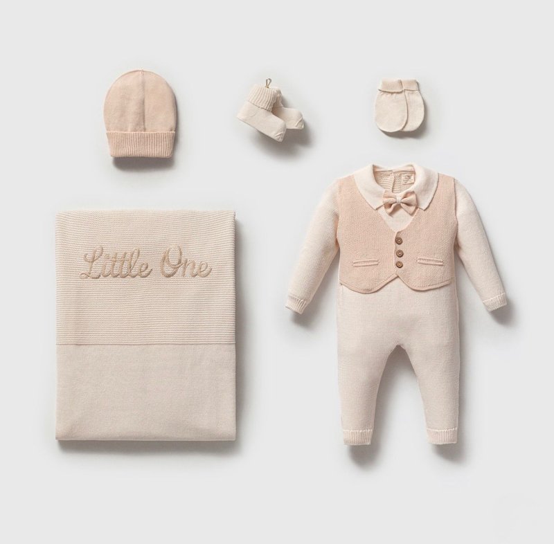 طقم حديث ولاده ٥ قطع قطن غزل طبيعي🪡